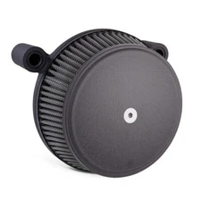 Arlen Ness Black Stage 1 Big Sucker Air Stainless Filter w/ Cover Harley 99-16