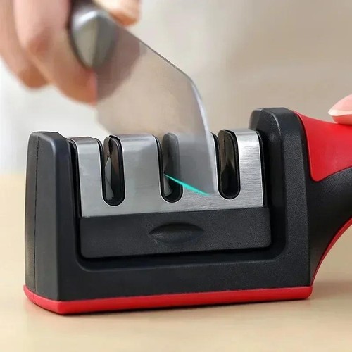3-segment Knife Sharpener Stainless Steel Kitchen Tool for All Knives - Picture 20 of 26