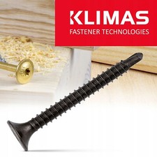 25-45 mm / Plasterboard METAL Profile Screws Coarse Thread Black / Self-drilling