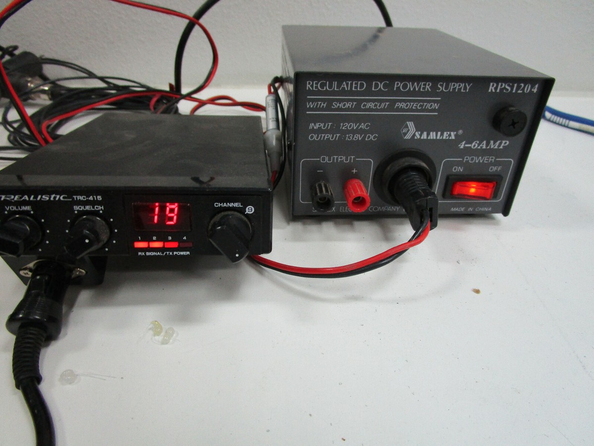 SAMLEX RPS 1204 REGULATED DC POWER SUPPLY - HAS CIG LIGHTER PLUG