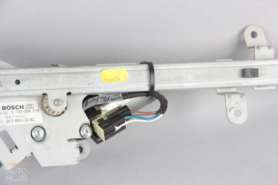 03-09 Mercede W209 CLK500 CLK550 Front Right Seat Belt Feeder Motor Gray OEM - Image 3 of 4