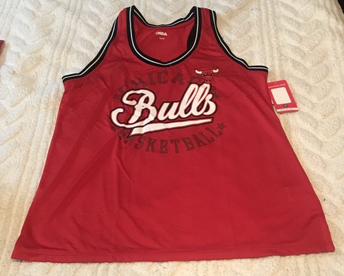 Chicago Bulls Womens Mesh Basketball Jersey Red NBA NWT