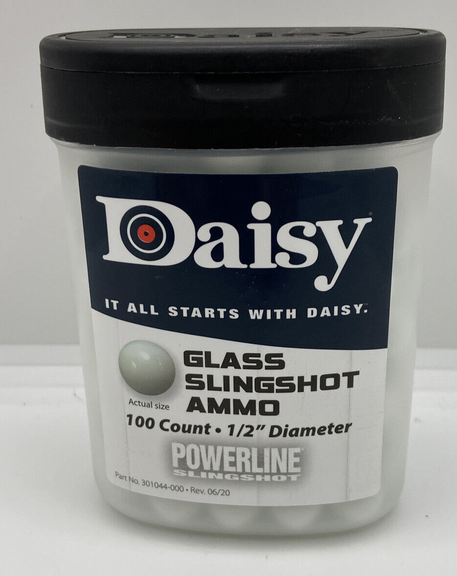 Slingshot & Ridgeline 1/2 "Glass Slingshot Ammo Balls 100pc White Bag