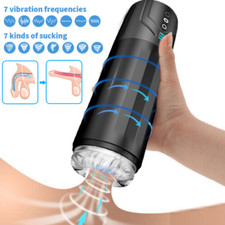 New Thrusting Rotating Male Masturbaters Cup For Men Automatic HandsFree Stroker