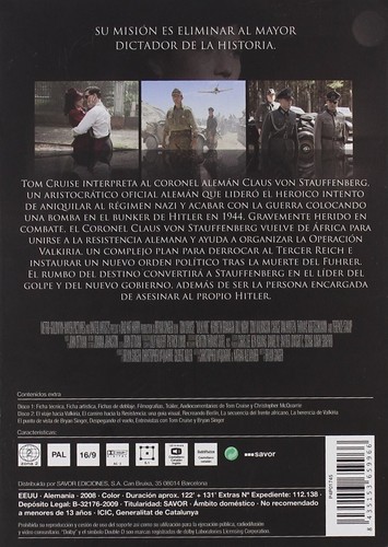 512/ Valkiria Edicion Especial Steelbook DVD 2 Discos Nuevo precintado_ España - Imagen 2 de 2