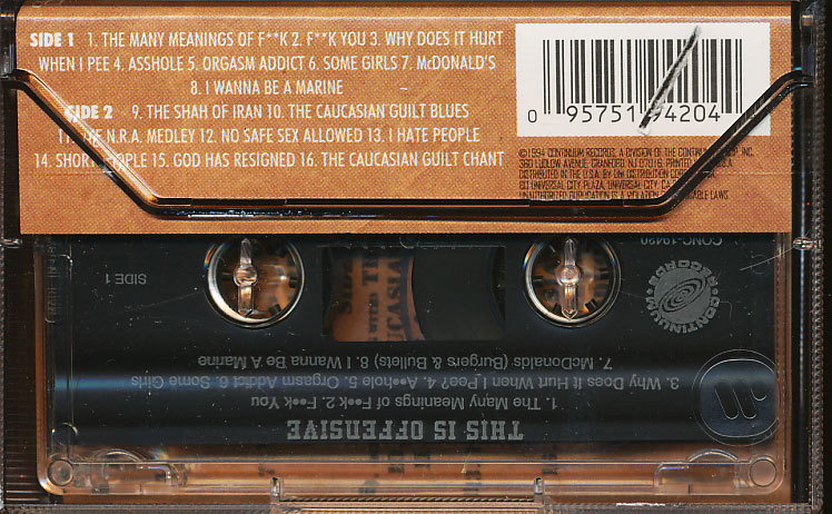 This Is Offensive (BARCODE SCRATCH) (Cassette Tape) **BRAND NEW