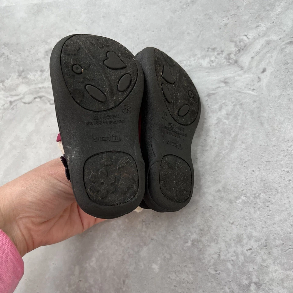 Smartfit 女孩 5 码 1/2 夏尔巴内衬鞋粉色堵塞懒人鞋 — 第 4/4 张图片