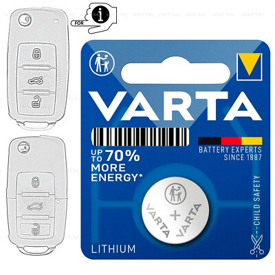 Varta Ersatz Schlüssel Batterie für VW Touran Tiguan Polo UP Jetta Golf 6 Beetle