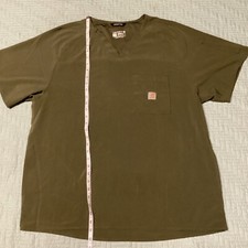 Carhartt Modern Fit Xl V Neck Scrub Top Green