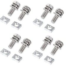 8 Sets M6x16mm Motorcycle Battery Terminal Bolt Nut Kit Stainless Steel