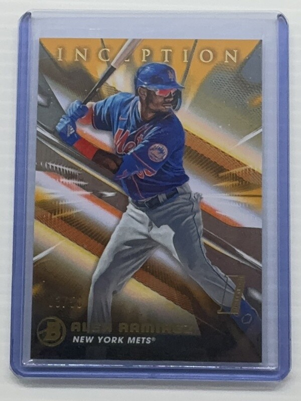 2023 Bowman Inception Alex Ramirez Prospect Gold Foil #3/50 Mets