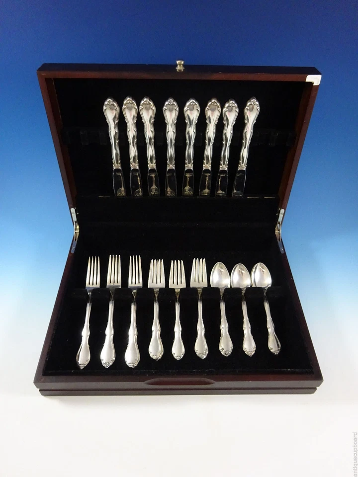 Fontana by Towle Sterling Silver Flatware Set For 8 Service 32 Pieces - Image 2 of 4