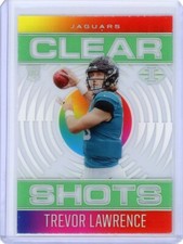 2021 Panini Illusions Clear Shots Green RC CS-16 TREVOR LAWRENCE Jaguars