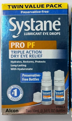 Systane PRO PF Triple Action Dry Eye Relief  09/26 new++  FEE SHIPPING