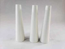 HOMOKUS White Ceramic Bud Vases Set of 3 Small Bud Decorative Floral Vases White