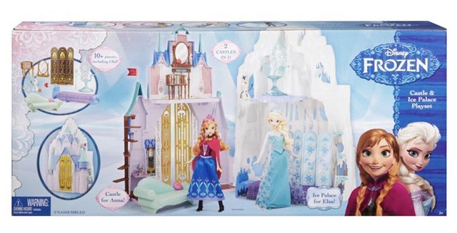 wooden frozen doll house