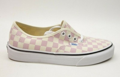 vans authentic checkerboard pink