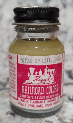 FLOQUIL RAILROAD COLORS MODEL PAINT - 1oz 1 OUNCE - R130 SP LETTERING GRAY