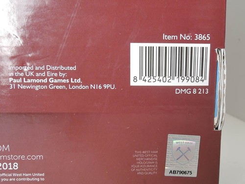 NEW WEST HAM UNITED OFFICIAL LONDON STADIUM 3D PUZZLE #3865 USA SHIPPING - Picture 5 of 5