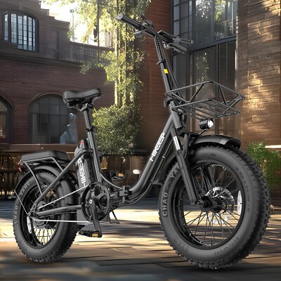 Hikeep 500W E-Folding Bike 48V 13AH Electric Bicycle 16'' Fat tires for Adults