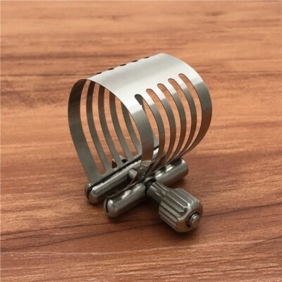 100% Handmade Stainless Steel Ligature for Tenor Saxophone Ebonite Mouthpiece