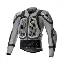 Giacca Protezione Alpinestars Bionic Action V2 Grigio Nero Giallo Adulto MX Enduro