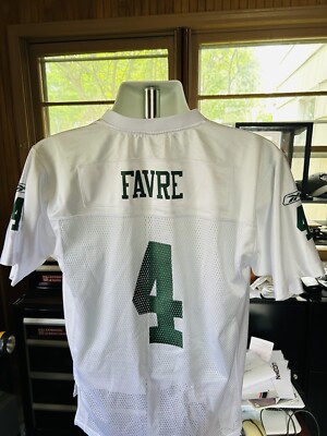 NEW YORK JETS #4 BRETT FAVRE FOOTBALL JERSEY MEDIUM ADULT XL YOUTH