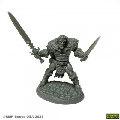 Reaper Bones Black 07086 GRUNDOR HOARDTAKER BARBARIAN