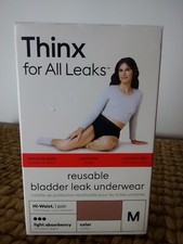 Thinx For All Leaks Hi Waist Incontinence Underwear - Medium NEW