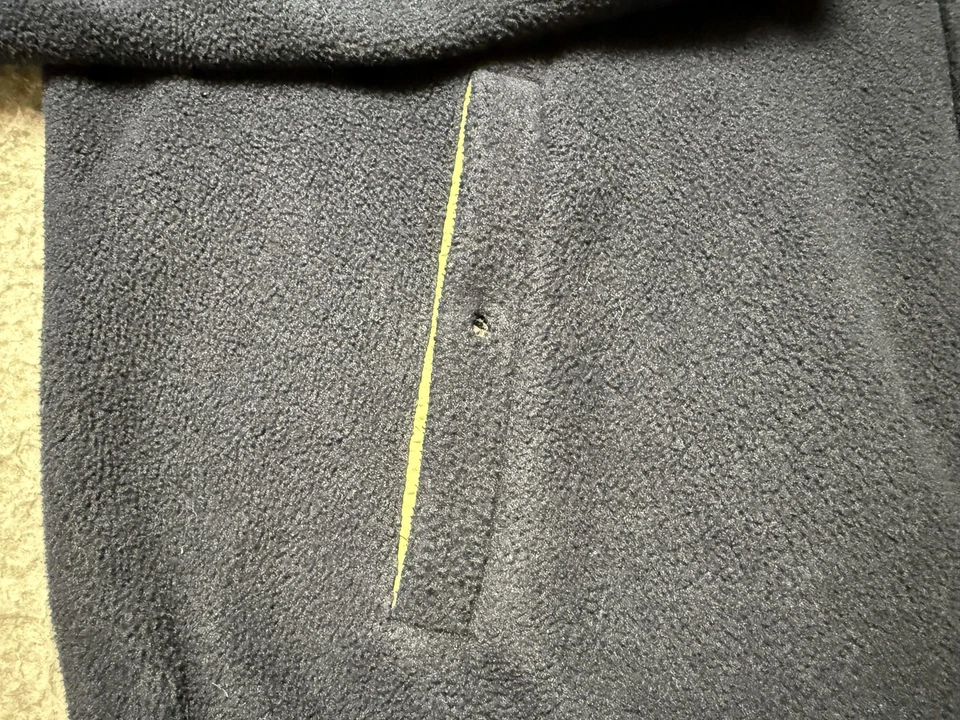 Chaqueta Polo Ralph Lauren Para Hombre Grande Azul Marino Polartec Bolsillos con Cremallera Completa Foto 2 de 4