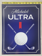 Michelob Ultra Golf Ball & Club Tin Sign Metal Garage Bar Man Cave 16 X 12.5