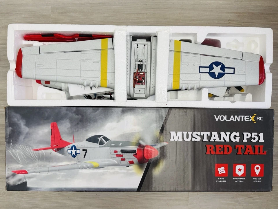 RC 750mm Airplane P51 Mustang Warbird Fighter WWII Stunt 3D Aerobatic Flight PNP - Image 2 of 4
