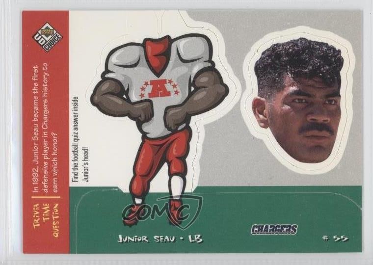 1998 Upper Deck UD Choice Mini Bobbing Head Junior Seau #M24 HOF 0j5