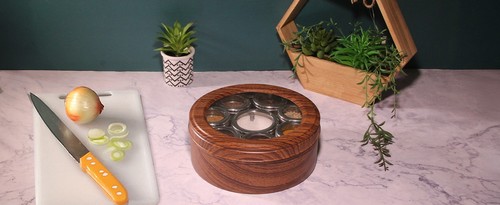Authentic Indian Spice Tin Box Masala Dabba Spice Jars Stainless Steel Patterned - Picture 76 of 124