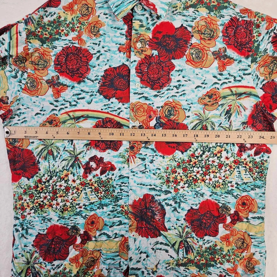 Camisa Daniel Cremieux Para Hombre Grande Estampado Floral Abotonada Ajuste A Medida Manga Larga Foto 3 de 4