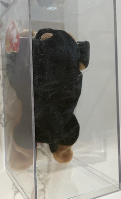Ty Doby Beanie Baby 1996 Retired Original Black and Brown Dog