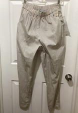 Vtg 80s High Waisted Tapered Striped Pants by Glenn McMahon L NWT NOS