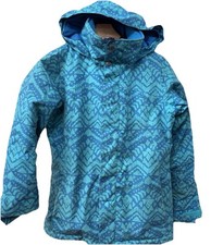 BURTON Youth Ski Snowboard Jacket L Blue Geometric DryRide Gorpcore EUC