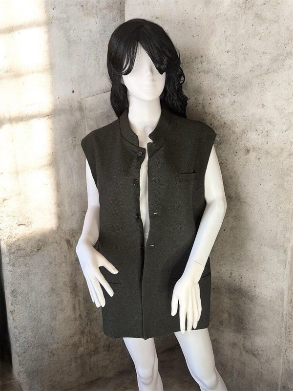 Brand New Women’s Vest With A Beautiful Buckle In Back Color Dark Green Size XXL