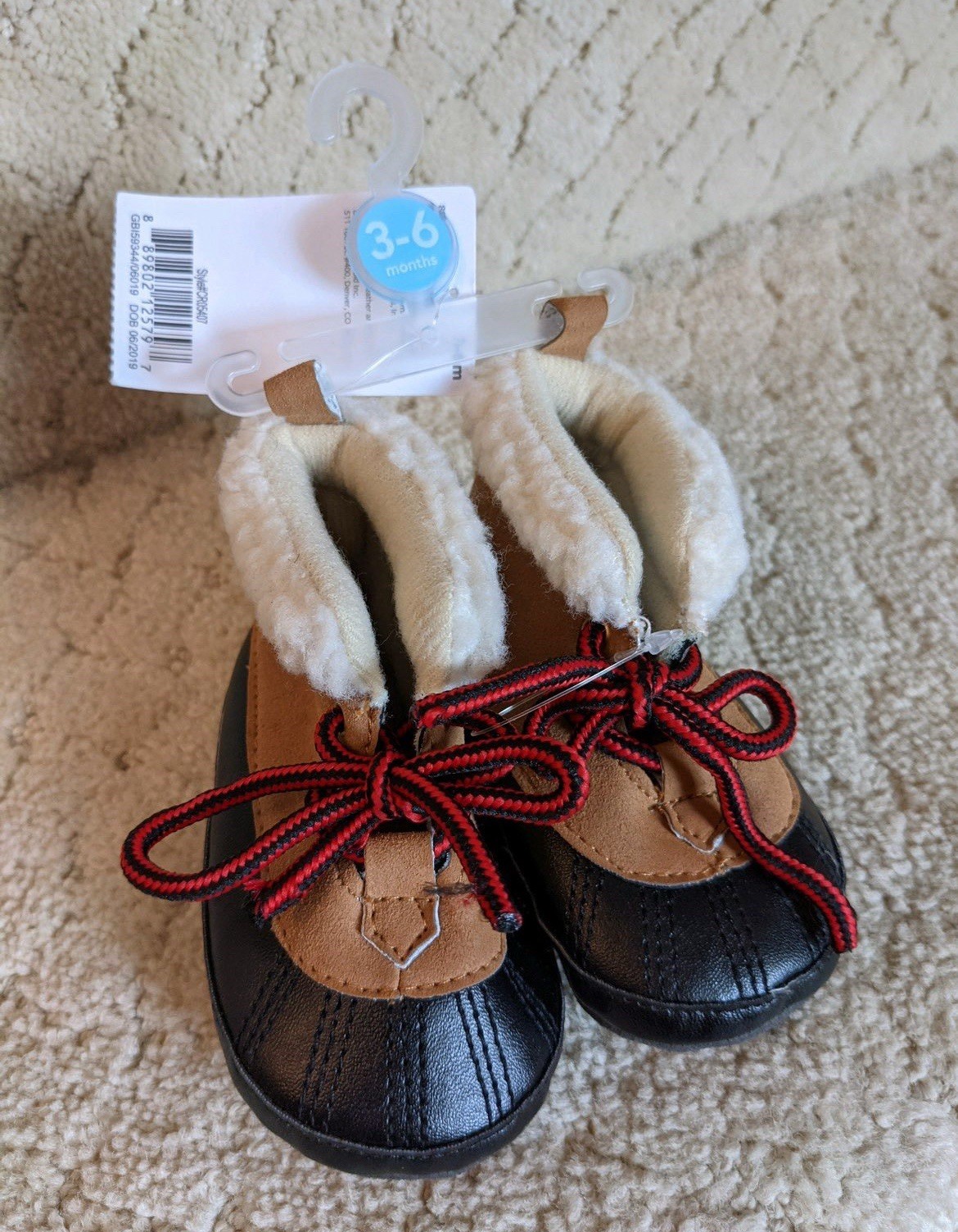 Carter's Sherpa-Lined Duck Boots ~ Infant 3-6 Month ~ NWT