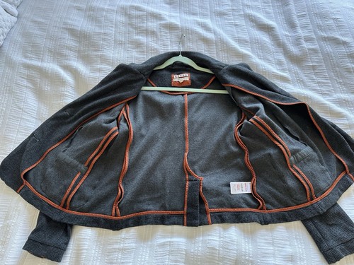 White Stuff Blazer Jacke anthrazitgrau Hahnentritt Baumwolle Größe 18 Taschen - Bild 14 von 15