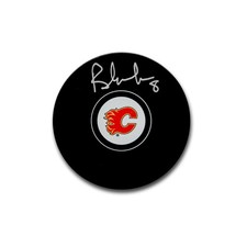 Brendan Morrison Calgary Flames Autographed Hockey Puck