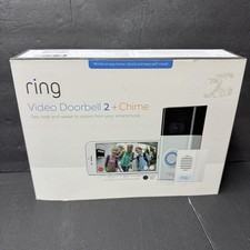NEW Ring Video Doorbell 2 Chime Bundle - 1080p HD - Battery Pack - Silver