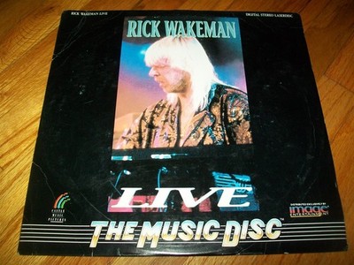 RICK WAKEMAN LIVE Laserdisc LD THE MUSIC DISC GOOD CONDITION MUSIC VERY RARE