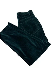 VIntage Sostanza Womens Green Velvet Pants Sz 12 