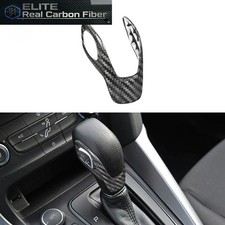 Cubierta de perilla de cambio de marchas interior de fibra de carbono real para Ford Focus 2012-18 ACCESORIOS