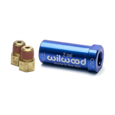 #ad #ad Wilwood Residual Pressure Valve w Fittings 2 Number Blue $43.56