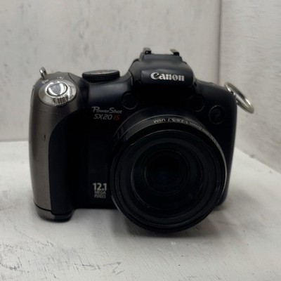 Canon PowerShot SX20 IS Bridge Camera 12.1MP 20x Zoom Black Vari-angle LCD