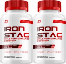 (2 Pack) Iron Stag for Men Capsules – IronStag Vitamin Complex Pills Energy