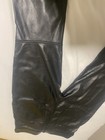 GAP Women's Black Faux Leather Slim High Rise Straight Pants Button Zip Pockets — photo 8